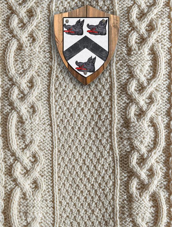 aran cashmere Pierce Clan Aran Throw