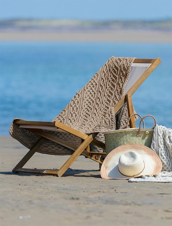 Aran Cashmere Plated Aran Throw