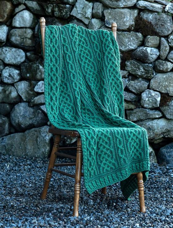 aran cashmere Plated Aran Throw