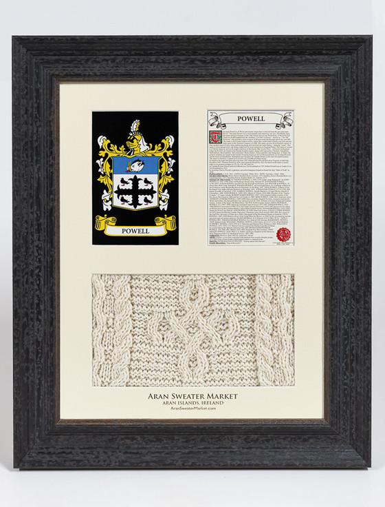 aran cashmere Powell Clan Aran & History Display