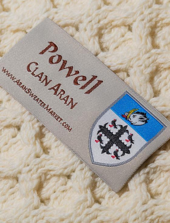 Aran Cashmere Powell Clan Aran Poncho
