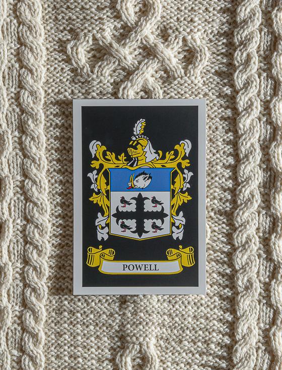 Aran Cashmere Powell Clan Aran Throw