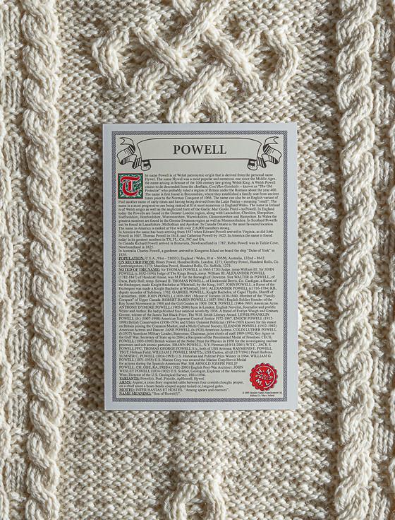 Aran Cashmere Powell Clan Scarf