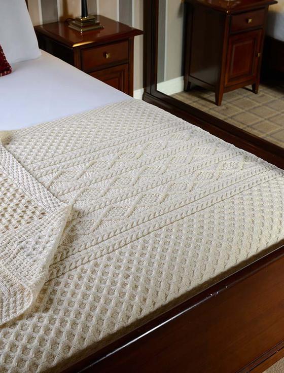 aran cashmere Power Clan Aran Throw