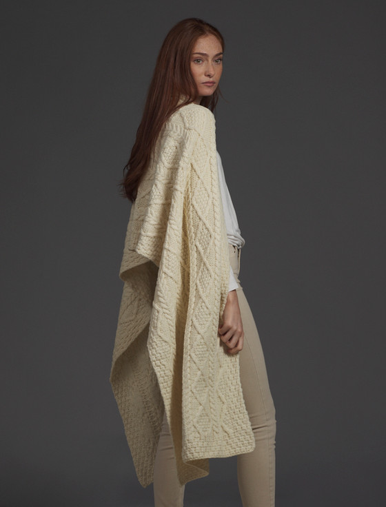 Aran Cashmere Power Clan Aran Wrap