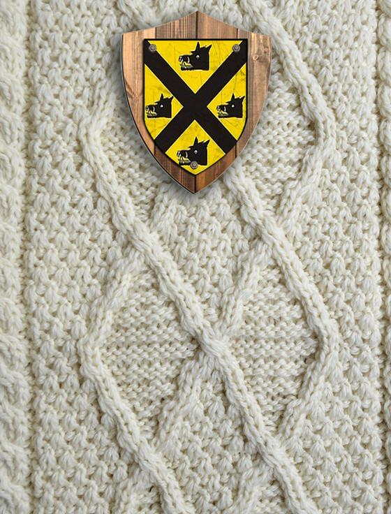 aran cashmere Purcell Clan Aran Throw