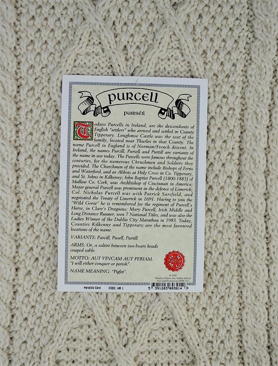 Aran Cashmere Purcell Clan Scarf