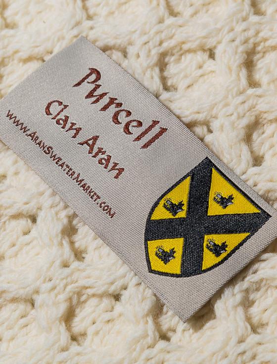 Aran Cashmere Purcell Clan Scarf