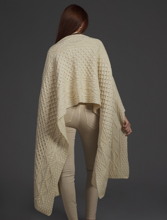 Aran Cashmere Quinn Clan Aran Wrap