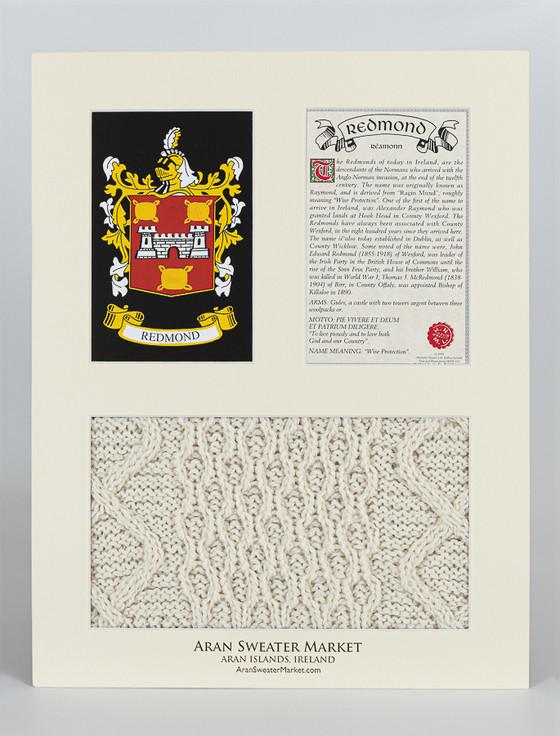Aran Cashmere Redmond Clan Aran & History Display