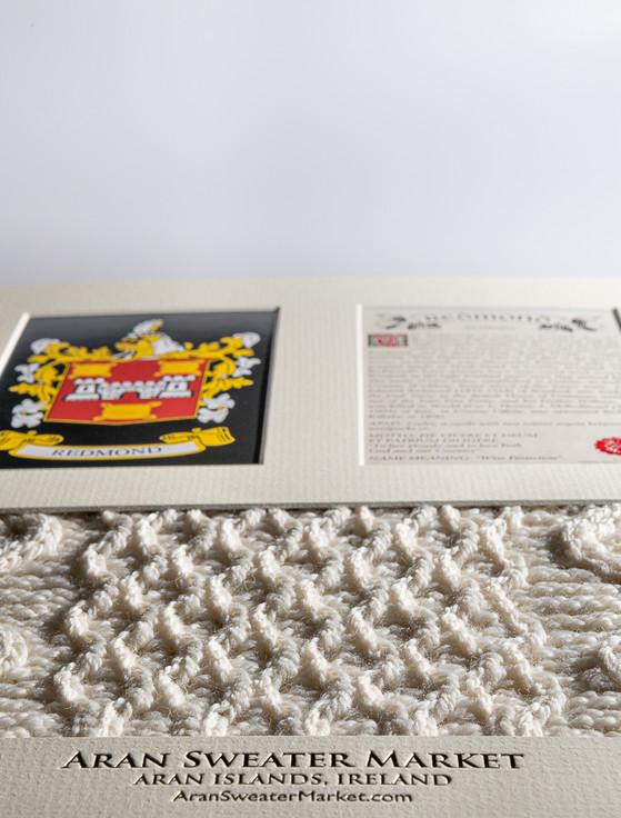 Aran Cashmere Redmond Clan Aran & History Display