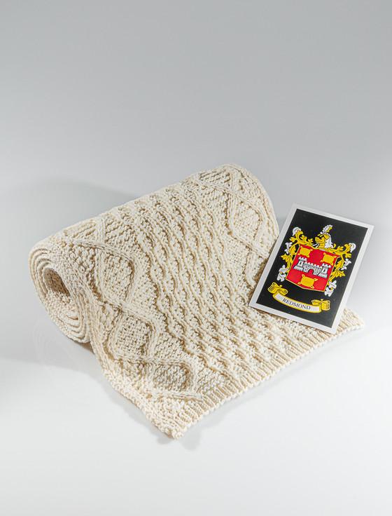aran cashmere Redmond Clan Scarf