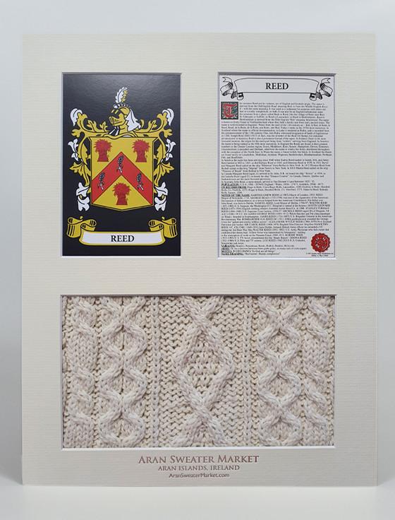 Aran Cashmere Reed Clan Aran & History Display