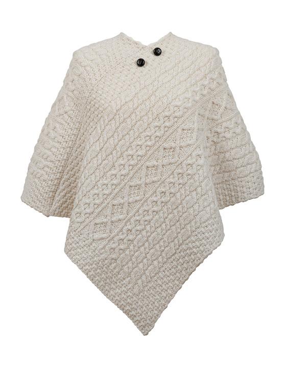 aran cashmere Reed Clan Aran Poncho