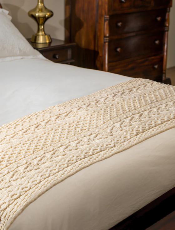 aran cashmere Regan Clan Aran Bed Runner