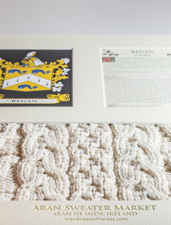 Aran Cashmere Regan Clan Aran & History Display