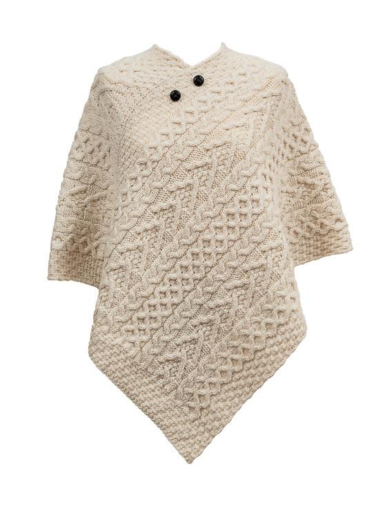 aran cashmere Regan Clan Aran Poncho