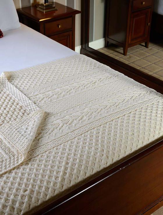 aran cashmere Regan Clan Aran Throw
