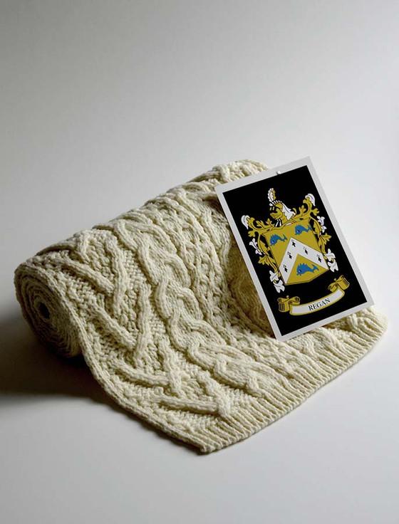 aran cashmere Regan Clan Scarf