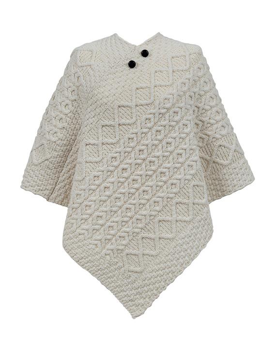 aran cashmere Reynolds Clan Aran Poncho