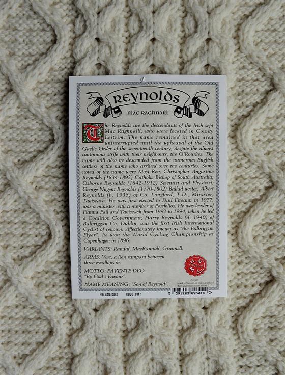 Aran Cashmere Reynolds Clan Scarf