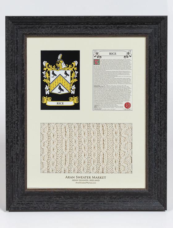 aran cashmere Rice Clan Aran & History Display