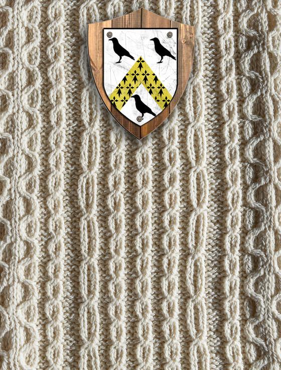 aran cashmere Rice Clan Aran Throw