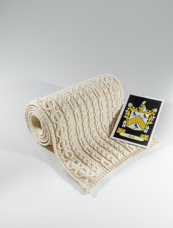 aran cashmere Rice Clan Scarf