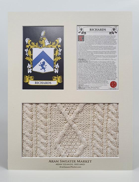 Aran Cashmere Richards Clan Aran & History Display