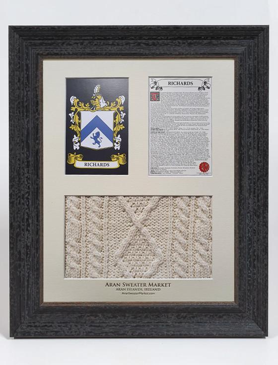 aran cashmere Richards Clan Aran & History Display