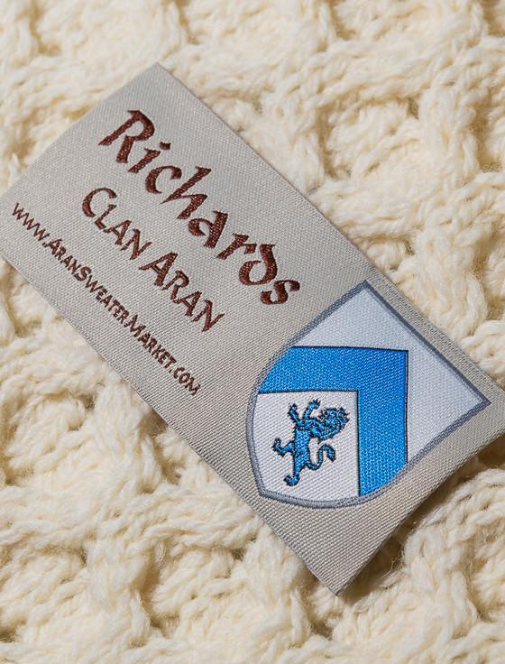 aran cashmere Richards Clan Aran Throw
