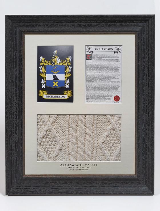 aran cashmere Richardson Clan Aran & History Display