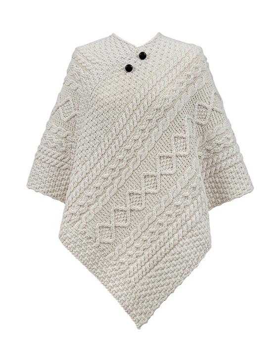 aran cashmere Roberts Clan Aran Poncho