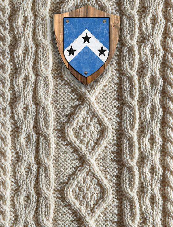 aran cashmere Roberts Clan Aran Throw