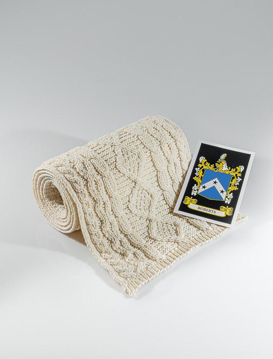 aran cashmere Roberts Clan Scarf
