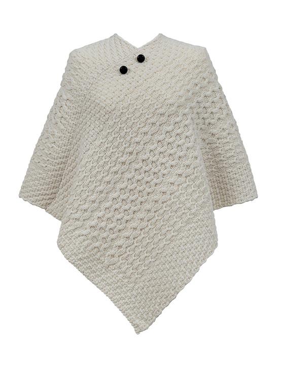 aran cashmere Robinson Clan Aran Poncho