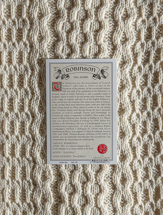 Aran Cashmere Robinson Clan Aran Throw