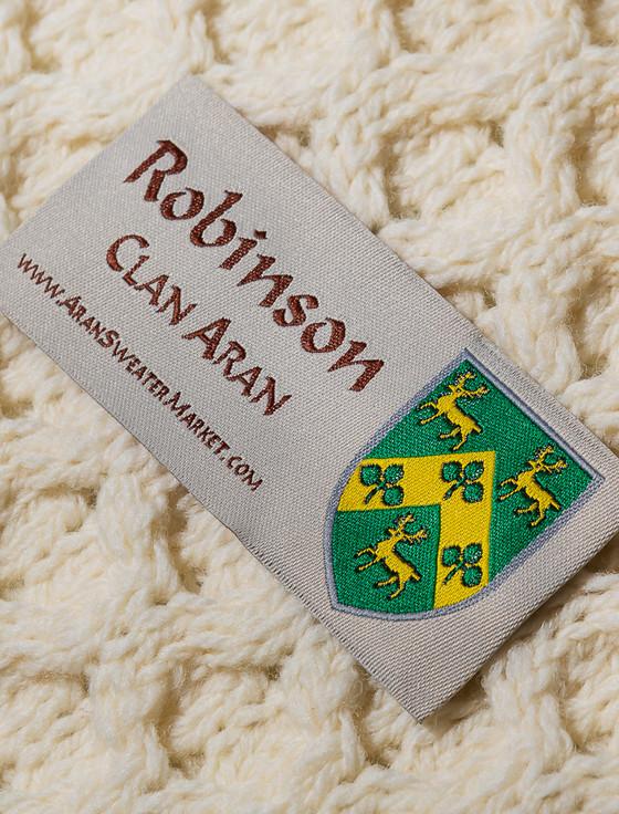 Aran Cashmere Robinson Clan Aran Throw