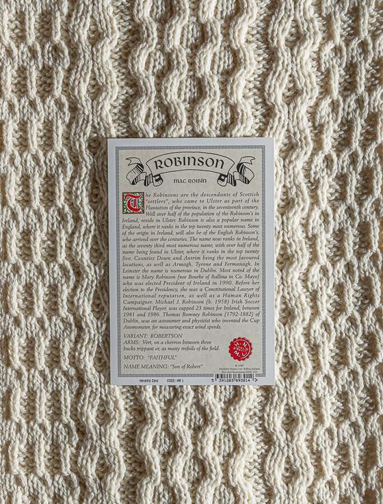 Aran Cashmere Robinson Clan Scarf