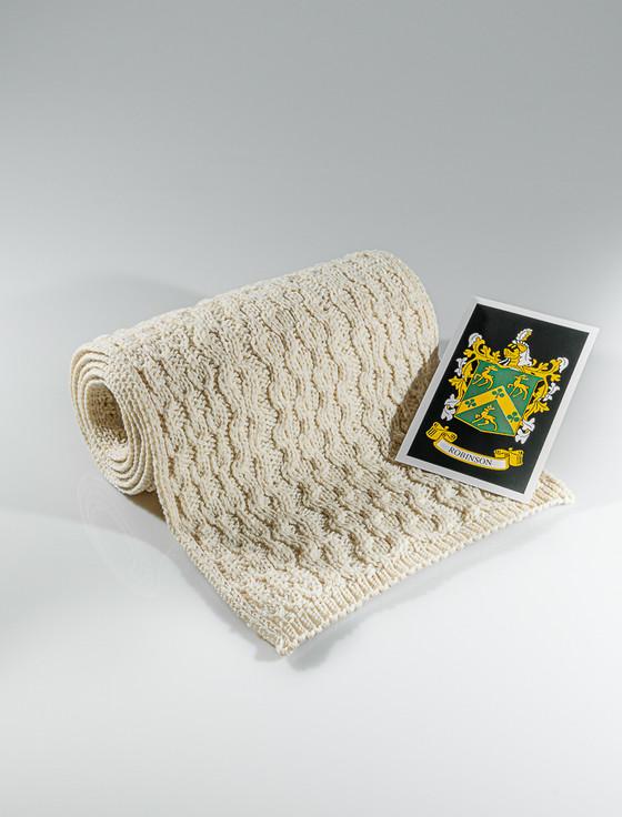 aran cashmere Robinson Clan Scarf