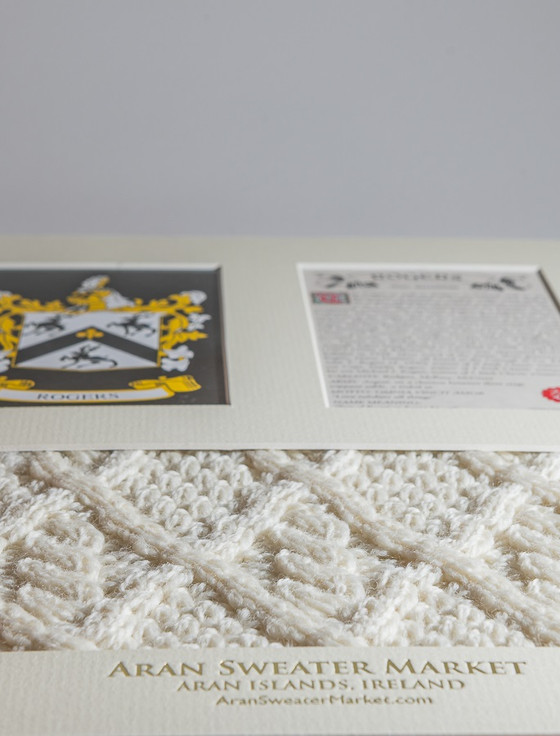 Aran Cashmere Rogers Clan Aran & History Display