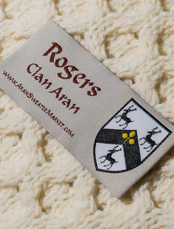 Aran Cashmere Rogers Clan Aran Poncho