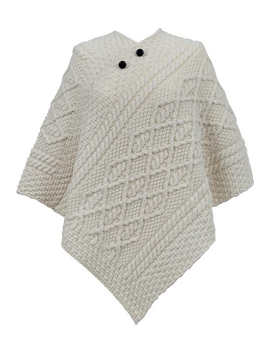 aran cashmere Rogers Clan Aran Poncho