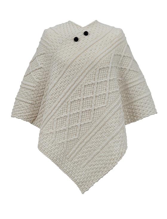 aran cashmere Rooney Clan Aran Poncho