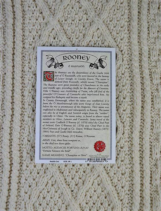 Aran Cashmere Rooney Clan Scarf
