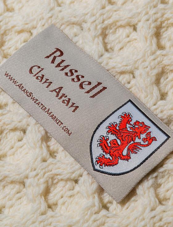 Aran Cashmere Russell Clan Aran Poncho