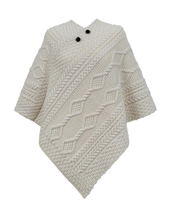 aran cashmere Russell Clan Aran Poncho