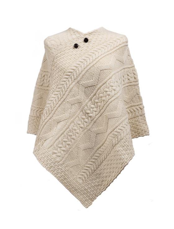 aran cashmere Ryan Clan Aran Poncho