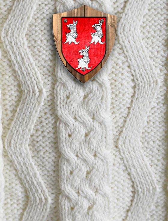 Aran Cashmere Ryan Clan Aran Throw