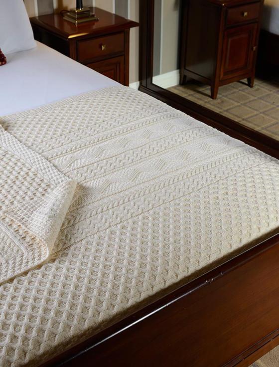 aran cashmere Ryan Clan Aran Throw
